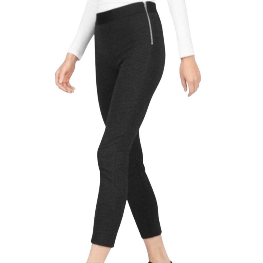 Everlane 0 The Stretch Ponte Skinny exposed side zip ankle pant P3 2906